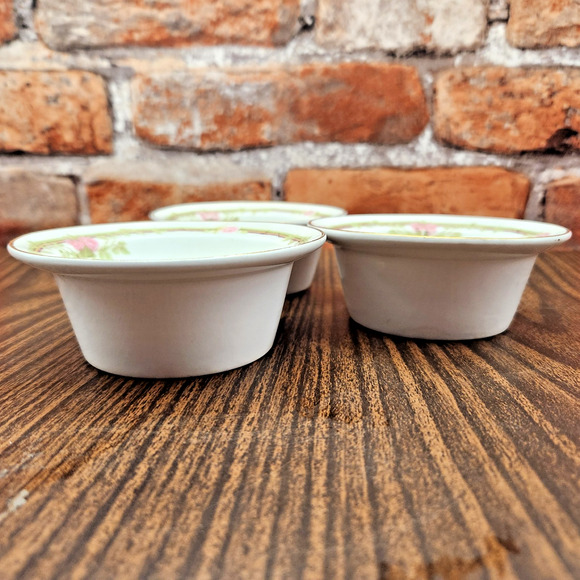 Pope-Gosser China Rose Floral Berry Bowls Set of 3 - Picture 5 of 9